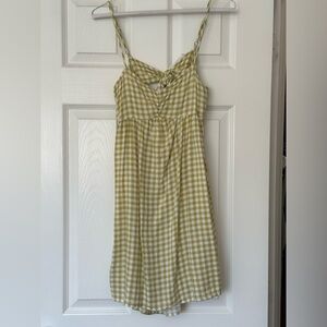 Green Gingham Mini Dress | Green Checkered Mini Dress | Green Mini Dress | Dress